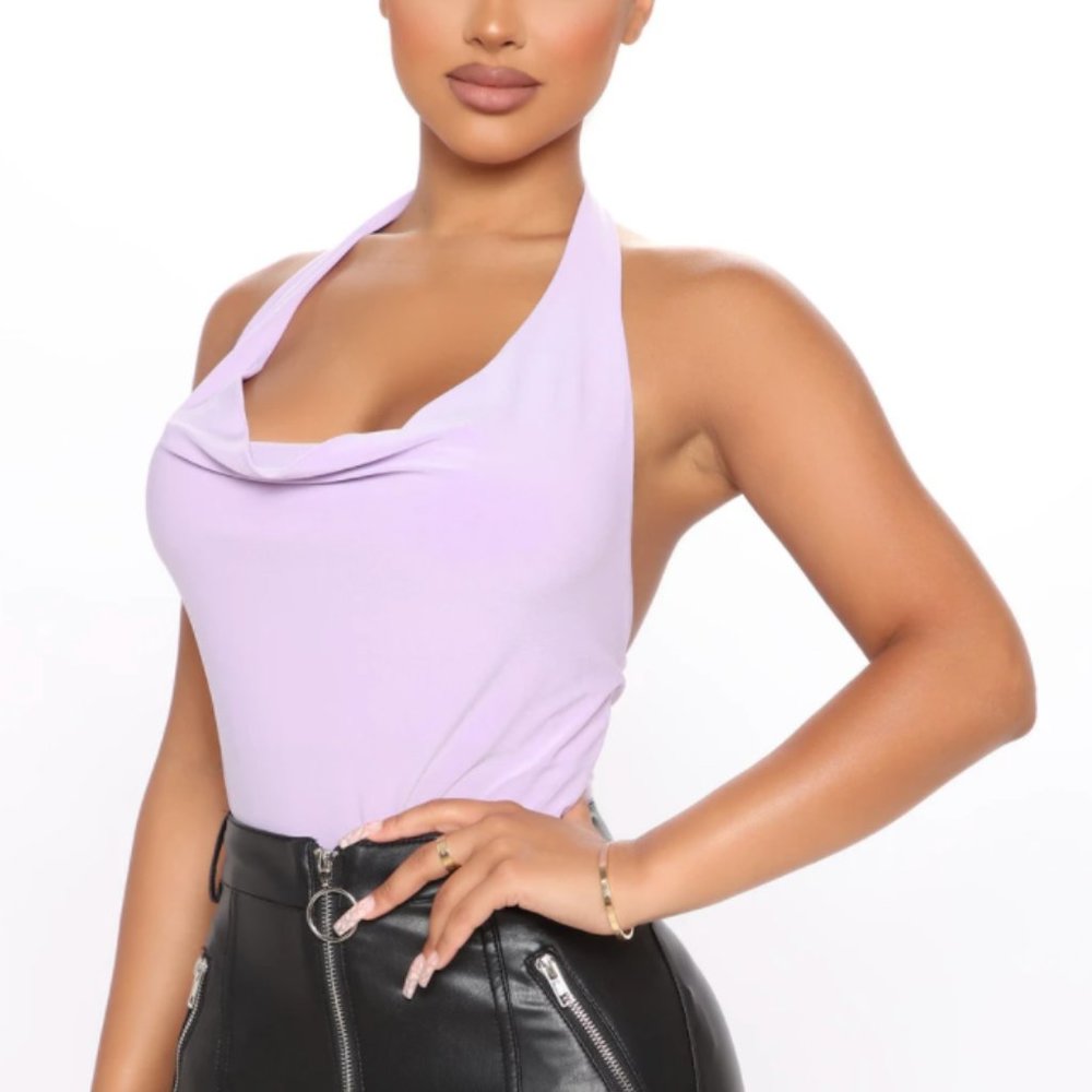 Lilac Halter Bodysuit